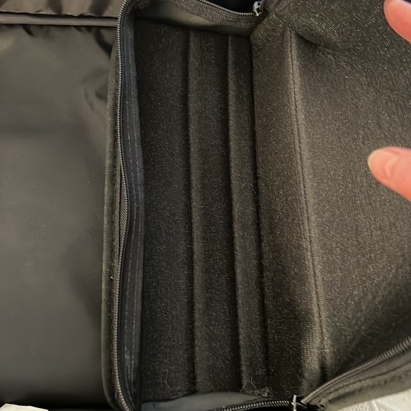 BEAUTIFUL CASE-TEK BLACK LEATHER LAP-TOP CARRYING CASE - Picture 6 of 10